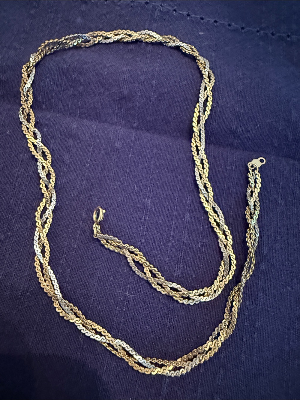 Vintage Heavy 12K Gold Filled Choker Necklace 25g 15”